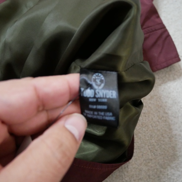 Todd Snyder Harrington Jacket in Burgundy - Picture 7 of 10